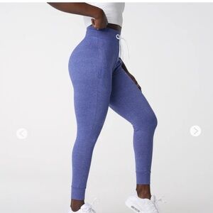 NVGTN Sapphire Blue High Waisted Joggers Size Small Women’s